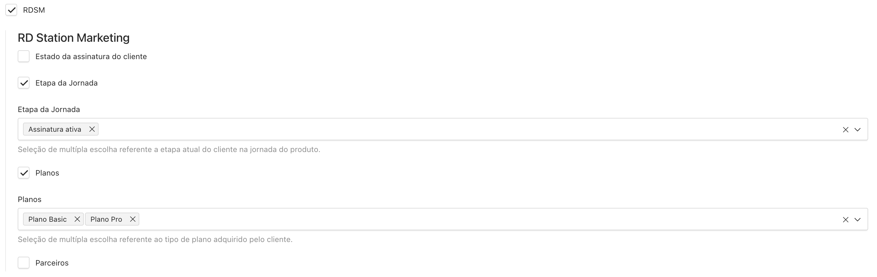 Público Alvo | Produto RDSM marcado