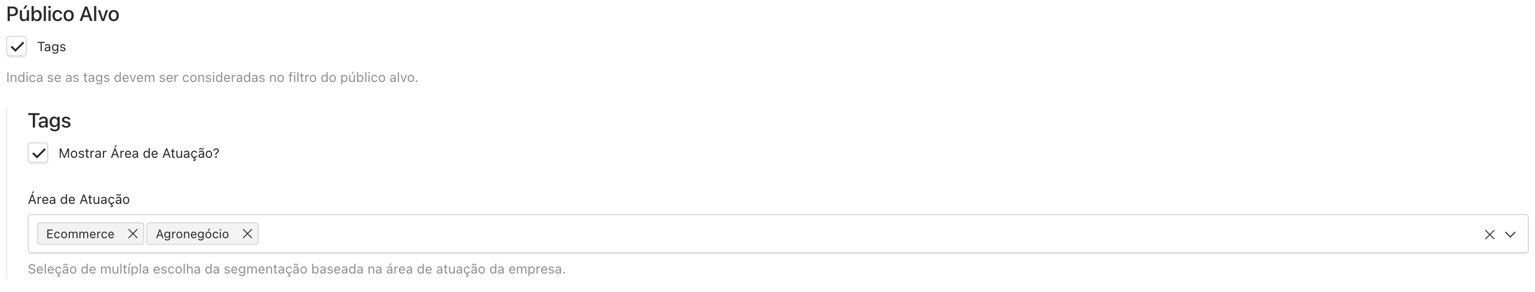 Público Alvo | Tags marcadas